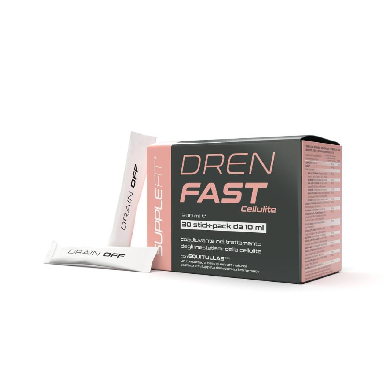 DREN FAST Coadiuvante nel trattamento degli inestetismi della cellulite con Equitullas™